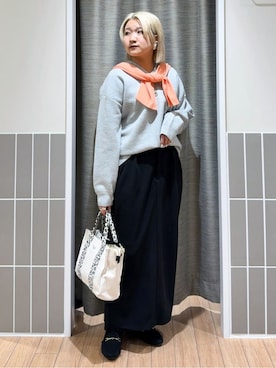 「Lee（リー）のアイテム（バッグ）」を使った、myuさん（レディース・150cm）の冬コーディネート