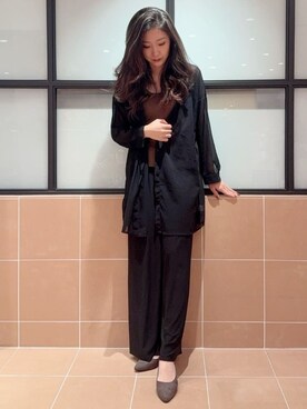 「ESPERANZA（エスペランサ）のアイテム」を使った、kaoriさん（レディース・165cm）の秋コーディネート
