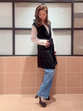 「ESPERANZA（エスペランサ）のアイテム」を使った、kaoriさん（レディース・165cm）の春コーディネート