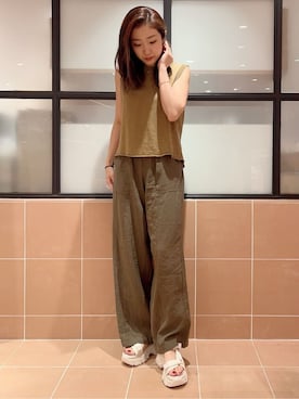 「cs T&P（シーエスティーアンドピー）のアイテム」を使った、kaoriさん（レディース・165cm）の秋コーディネート