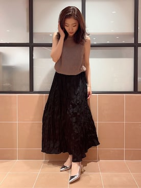 「ESPERANZA（エスペランサ）のアイテム（パンプス）」を使った、kaoriさん（レディース・165cm）の秋コーディネート