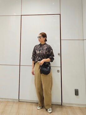 「大人可愛い」｜「UNIQLO（ユニクロ）のアイテム（ファッション雑貨）」を使った、momocoさん（レディース・163cm）の秋コーディネート