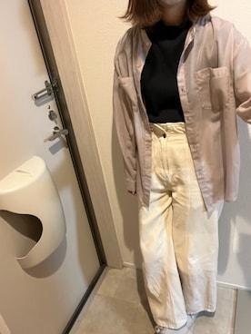 「one way（ワンウェイ）のアイテム（パンツ）」を使った、saki.さん（レディース・164cm）の春コーディネート