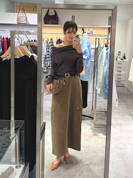 「アイテム（パンプス）」を使った、まゆさん（レディース・171cm）の夏コーディネート