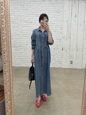 「RIVE DROITE（リヴドロワ）のアイテム」を使った、まゆさん（レディース・171cm）の春コーディネート