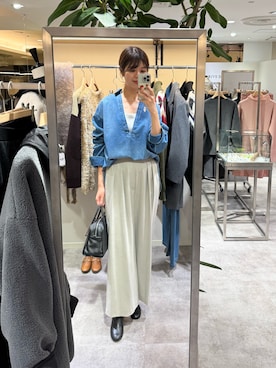 「シンプルおしゃれが好き」｜まゆさん（レディース・171cm）の秋コーディネート