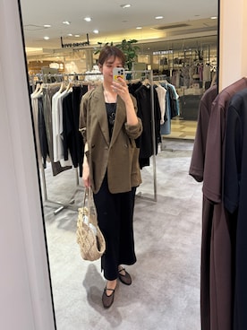 「RIVE DROITE（リヴドロワ）のアイテム（アクセサリー）」を使った、まゆさん（レディース・171cm）の春コーディネート