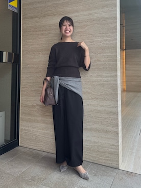 「アイテム（チノパンツ）」を使った、まゆさん（レディース・171cm・20代）の秋コーディネート