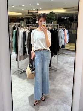 「アイテム（ベルト）」を使った、まゆさん（レディース・171cm・30代）の春コーディネート