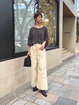 「シンプルおしゃれが好き」｜まゆさん（レディース・171cm）の秋コーディネート