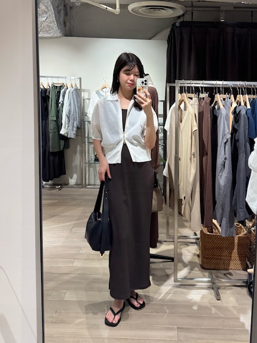 パーカー 「抜け感」セミシアーZIPポロニット レディース 抜け感】セミシアーZIPポロニット（パーカー）｜RIVE DROITE