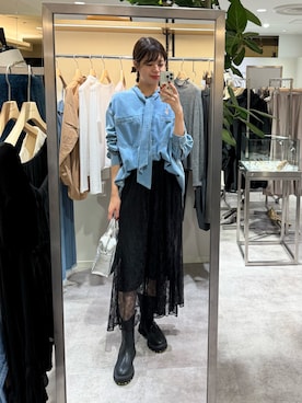 「ボウタイ」｜まゆさん（レディース・171cm）の秋コーディネート