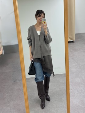 「アイテム（キャミソール）」を使った、まゆさん（レディース・171cm・30代）の秋コーディネート