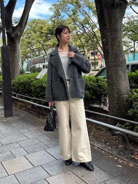 「アイテム（その他アウター）」を使った、まゆさん（レディース・171cm・20代）の秋コーディネート