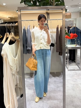 「アイテム（トップス）」を使った、まゆさん（レディース・171cm）の秋コーディネート