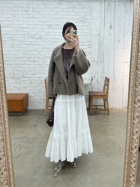 「アイテム（スウェット）」を使った、まゆさん（レディース・171cm・30代）の秋コーディネート