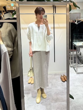 「アイテム（ワンピース/ドレス）」を使った、まゆさん（レディース・171cm・30代）の冬コーディネート