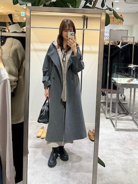 「アイテム（ワンピース/ドレス）」を使った、まゆさん（レディース・171cm）の冬コーディネート