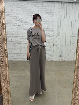 「RIVE DROITE（リヴドロワ）のアイテム」を使った、まゆさん（レディース・171cm）の春コーディネート