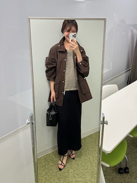 「RIVE DROITE（リヴドロワ）のアイテム」を使った、まゆさん（レディース・171cm）の冬コーディネート