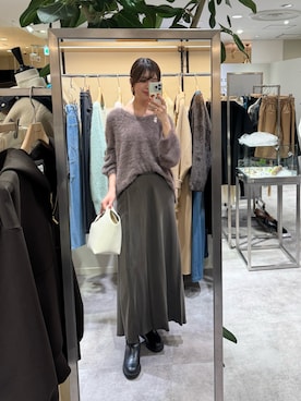 「アイテム（バッグ）」を使った、まゆさん（レディース・171cm）の秋コーディネート