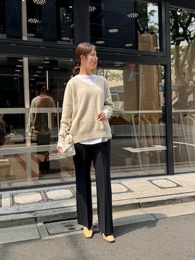 「シンプルおしゃれが好き」｜まゆさん（レディース・171cm）の秋コーディネート