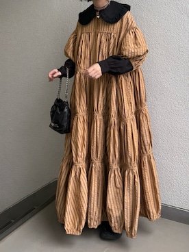 「PERNA（ペルナ）のアイテム」を使った、Ayaさん（レディース・165cm）の春コーディネート