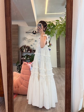 「アイテム（ワンピース/ドレス）」を使った、Ayaさん（レディース・165cm）の夏コーディネート