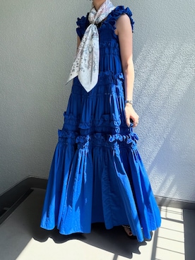 「アイテム（ワンピース/ドレス）」を使った、Ayaさん（レディース・165cm）の夏コーディネート