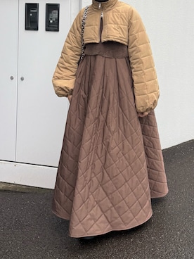 「アイテム（その他アウター）」を使った、Ayaさん（レディース・165cm）の秋コーディネート