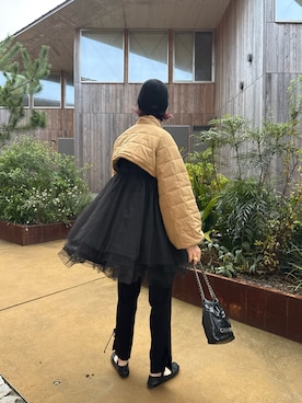 「アイテム（その他アウター）」を使った、Ayaさん（レディース・165cm）の秋コーディネート