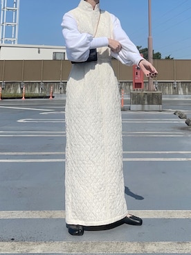 「アイテム（ワンピース/ドレス）」を使った、Ayaさん（レディース・165cm）の秋コーディネート