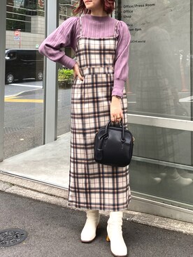 madomadoさん（レディース・161cm）の秋コーディネート