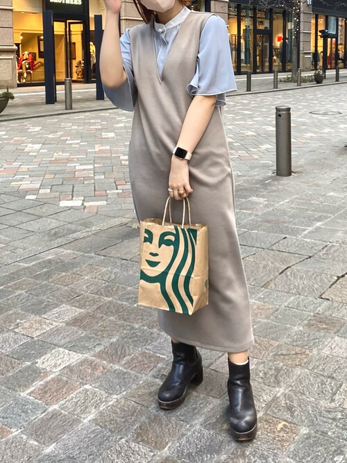 Natural Couturemadomadoさんのワンピースを使ったコーディネート Zozotown