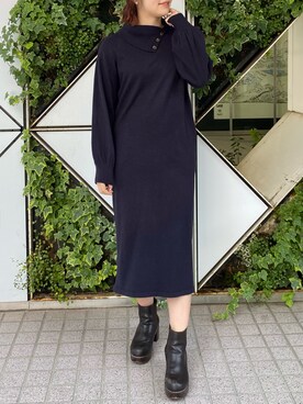 madomadoさん（レディース・161cm）の冬コーディネート