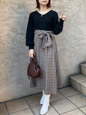 madomadoさん(レディース・161cm)の秋コーディネート
