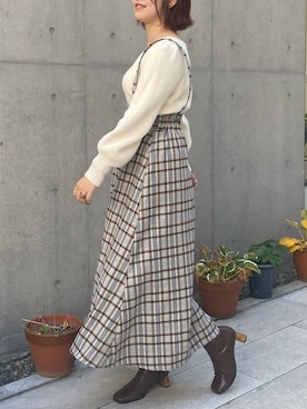 madomadoさん（レディース・161cm）の冬コーディネート