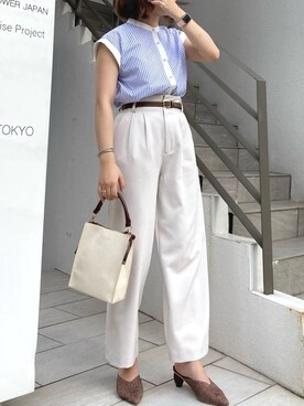 madomadoさん（レディース・161cm）の夏コーディネート