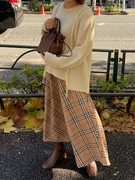 madomadoさん（レディース・161cm）の冬コーディネート