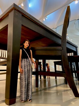「アイテム（つなぎ/オールインワン、その他）」を使った、Natalie 唯さん（レディース・173cm）の秋コーディネート