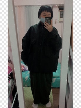 「UNKNOWN.（アンノウン）のアイテム（パンツ）」を使った、キキさん（レディース・153cm）の冬コーディネート