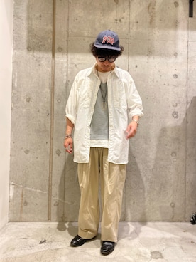 「HAVERSACK（ハバーザック）のアイテム（パンツ）」を使った、sandinistaさん（メンズ・170cm）の夏コーディネート