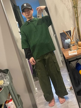 「アイテム（キャップ）」を使った、世界は透明さん（メンズ・165cm・20代）の春コーディネート