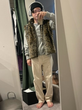「アイテム（スウェット）」を使った、世界は透明さん（メンズ・165cm・20代）の春コーディネート