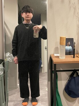 「UNIVERSAL PRODUCTS（ユニバーサルプロダクツ）のアイテム」を使った、世界は透明さん（メンズ・165cm）の春コーディネート