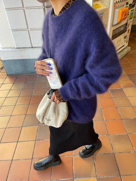 「JIL SANDER（ジルサンダー）のDRAWSTRING SM CROSSBODY（ショルダーバッグ）」を使った、RINKAさん（レディース・150cm）の秋コーディネート