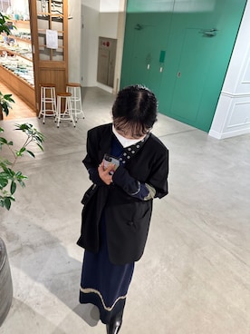 「mame（マメ）のアイテム（ワンピース/ドレス）」を使った、RINKAさん（レディース・150cm）の春コーディネート
