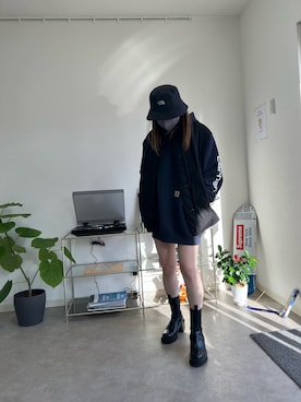 「韓国」｜「アイテム（ブルゾン）」を使った、siさん（レディース・159cm）の冬コーディネート