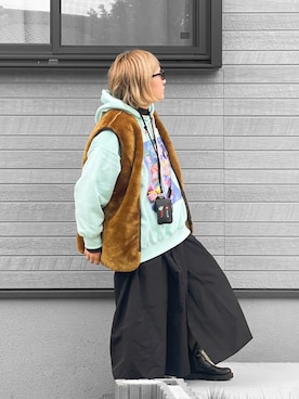 「アイテム（ワンピース/ドレス）」を使った、Toshukoさん（レディース・165cm・30代）の冬コーディネート