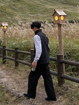 「クラークス」｜Bさん（メンズ・178cm）の秋コーディネート